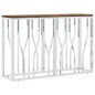 vidaXL Mesa consola acero inoxidable y madera maciza reciclada vidaXL Mesa consola acero inoxidable y madera maciza reciclada
