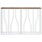 vidaXL Mesa consola acero inoxidable y madera maciza reciclada vidaXL Mesa consola acero inoxidable y madera maciza reciclada