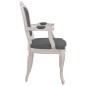 vidaXL Sillas de comedor 2 uds tela gris oscuro 62x59,5x100,5 cm vidaXL Sillas de comedor 2 uds tela gris oscuro 62x59,5x100,5 cm
