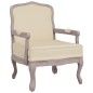 vidaXL Sillón de lino beige 64x64x90 cm vidaXL Sillón de lino beige 64x64x90 cm