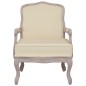 vidaXL Sillón de lino beige 64x64x90 cm vidaXL Sillón de lino beige 64x64x90 cm