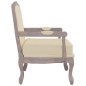 vidaXL Sillón de lino beige 64x64x90 cm vidaXL Sillón de lino beige 64x64x90 cm