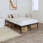 vidaXL Estructura de cama de metal negro 120x190 cm vidaXL Estructura de cama de metal negro 120x190 cm