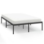vidaXL Estructura de cama de metal negro 120x190 cm vidaXL Estructura de cama de metal negro 120x190 cm