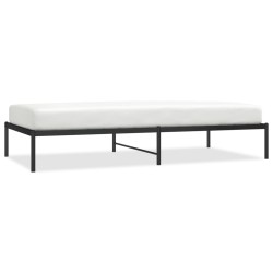 vidaXL Estructura de cama de metal negro 100x200 cm