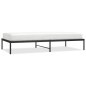 vidaXL Estructura de cama de metal negro 100x200 cm