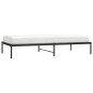 vidaXL Estructura de cama de metal negro 100x200 cm