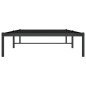 vidaXL Estructura de cama de metal negro 100x200 cm