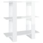 vidaXL Estantería/divisor de espacios blanco brillante 80x30x87 cm vidaXL Estantería/divisor de espacios blanco brillante 80x30x87 cm