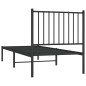 vidaXL Estructura de cama con cabecero metal negro 80x200 cm