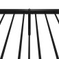 vidaXL Estructura de cama con cabecero y estribo metal negro 100x190cm