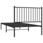 vidaXL Estructura de cama con cabecero metal negro 90x200 cm vidaXL Estructura de cama con cabecero metal negro 90x200 cm