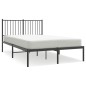 vidaXL Estructura de cama con cabecero metal negro 120x200 cm vidaXL Estructura de cama con cabecero metal negro 120x200 cm