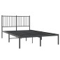 vidaXL Estructura de cama con cabecero metal negro 120x200 cm vidaXL Estructura de cama con cabecero metal negro 120x200 cm