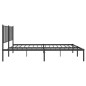 vidaXL Estructura de cama con cabecero metal negro 120x200 cm vidaXL Estructura de cama con cabecero metal negro 120x200 cm