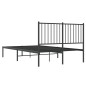 vidaXL Estructura de cama con cabecero metal negro 120x200 cm vidaXL Estructura de cama con cabecero metal negro 120x200 cm