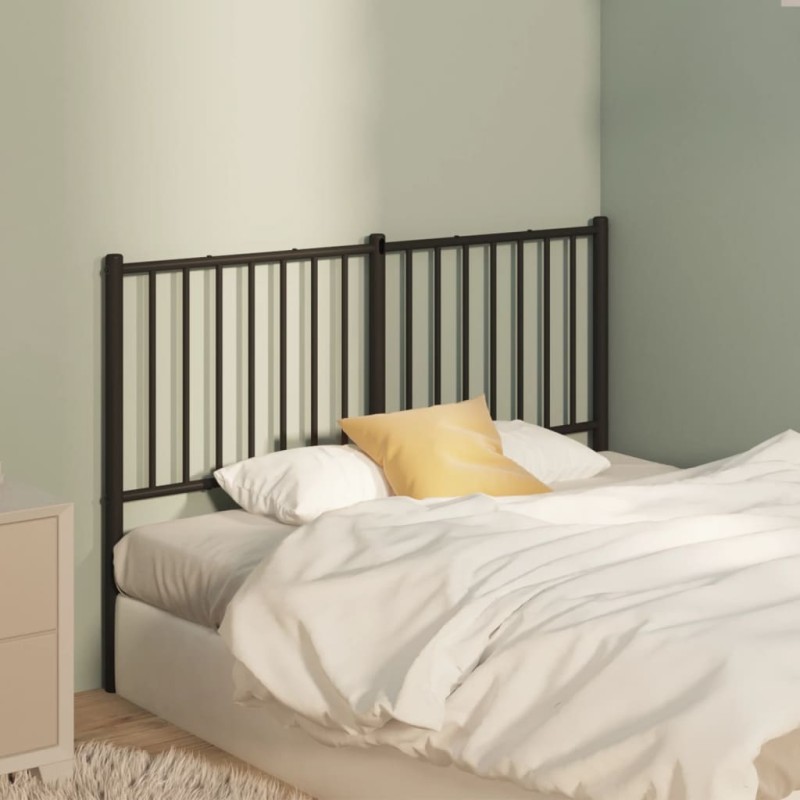 vidaXL Cabecero de metal negro 120 cm vidaXL Cabecero de metal negro 120 cm