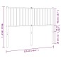 vidaXL Cabecero de metal negro 120 cm vidaXL Cabecero de metal negro 120 cm
