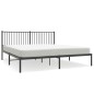 vidaXL Estructura de cama con cabecero metal negro 183x213 cm vidaXL Estructura de cama con cabecero metal negro 183x213 cm