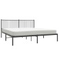 vidaXL Estructura de cama con cabecero metal negro 183x213 cm vidaXL Estructura de cama con cabecero metal negro 183x213 cm