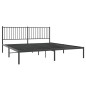 vidaXL Estructura de cama con cabecero metal negro 183x213 cm vidaXL Estructura de cama con cabecero metal negro 183x213 cm