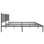 vidaXL Estructura de cama con cabecero metal negro 183x213 cm vidaXL Estructura de cama con cabecero metal negro 183x213 cm