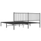 vidaXL Estructura de cama con cabecero metal negro 183x213 cm vidaXL Estructura de cama con cabecero metal negro 183x213 cm
