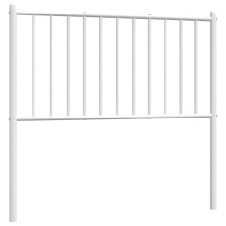 vidaXL Cabecero de metal blanco 90 cm