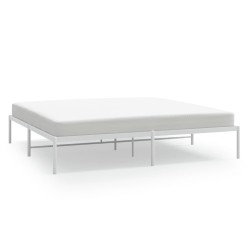 vidaXL Estructura de cama de metal blanco 193x203 cm
