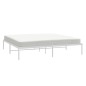 vidaXL Estructura de cama de metal blanco 193x203 cm vidaXL Estructura de cama de metal blanco 193x203 cm