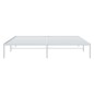 vidaXL Estructura de cama de metal blanco 193x203 cm vidaXL Estructura de cama de metal blanco 193x203 cm