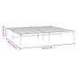vidaXL Estructura de cama de metal blanco 193x203 cm vidaXL Estructura de cama de metal blanco 193x203 cm