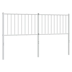 vidaXL Cabecero de metal blanco 150 cm