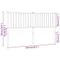 vidaXL Cabecero de metal blanco 150 cm vidaXL Cabecero de metal blanco 150 cm