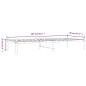 vidaXL Estructura de cama de metal blanca 90x200 cm vidaXL Estructura de cama de metal blanca 90x200 cm