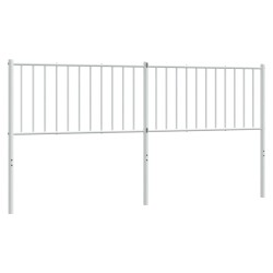 vidaXL Cabecero de metal blanco 180 cm