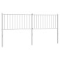 vidaXL Cabecero de metal blanco 180 cm vidaXL Cabecero de metal blanco 180 cm