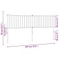 vidaXL Cabecero de metal blanco 180 cm vidaXL Cabecero de metal blanco 180 cm