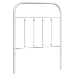 vidaXL Cabecero de metal blanco 75 cm