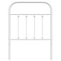 vidaXL Cabecero de metal blanco 75 cm vidaXL Cabecero de metal blanco 75 cm