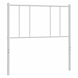 vidaXL Cabecero de metal blanco 90 cm
