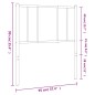 vidaXL Cabecero de metal blanco 90 cm vidaXL Cabecero de metal blanco 90 cm