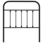 vidaXL Cabecero de metal negro 80 cm vidaXL Cabecero de metal negro 80 cm