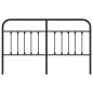 vidaXL Cabecero de metal negro 160 cm vidaXL Cabecero de metal negro 160 cm
