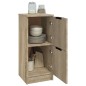 vidaXL Aparador de madera contrachapada roble Sonoma 30x30x70 cm vidaXL Aparador de madera contrachapada roble Sonoma 30x30x70 cm
