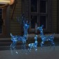 vidaXL Familia de renos de Navidad acrílico 300 LEDs azules vidaXL Familia de renos de Navidad acrílico 300 LEDs azules