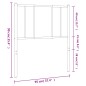 vidaXL Cabecero de metal negro 90 cm vidaXL Cabecero de metal negro 90 cm