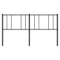 vidaXL Cabecero de metal negro 193 cm vidaXL Cabecero de metal negro 193 cm