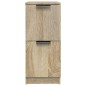 vidaXL Aparador de madera contrachapada roble Sonoma 30x30x70 cm vidaXL Aparador de madera contrachapada roble Sonoma 30x30x70 cm