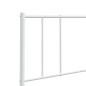 vidaXL Cabecero de metal blanco 75 cm